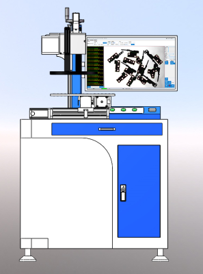 XY雙軸(單)平臺側裝偽同軸視覺(jué)激光打標